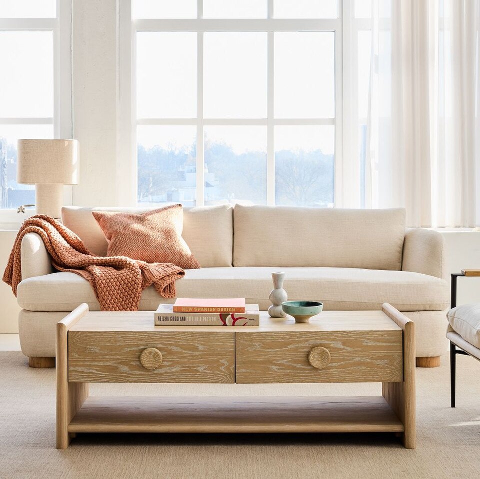 Fraser Coffee Table (122 cm) West Elm Australia